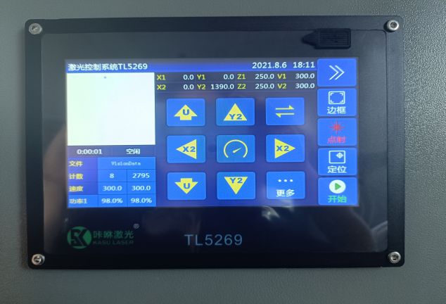 Special touch screen operation panel