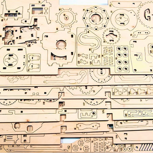 Laser Cut Puzzle Machine for Wood