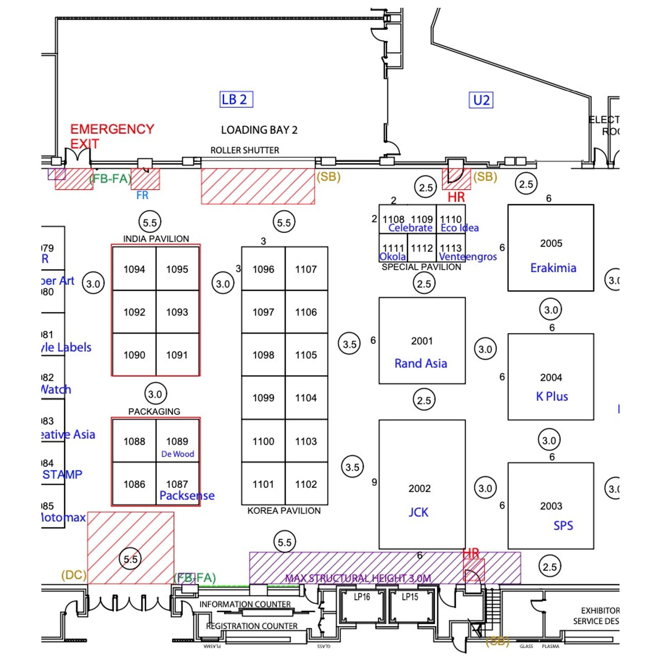 Booth Distribution Map