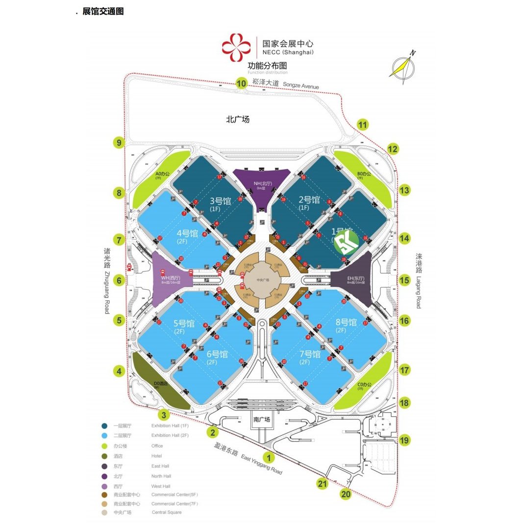 Exhibition Hall Traffic Map