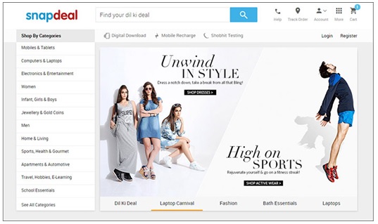 Snapdeal-changes-its-website-and-App-look